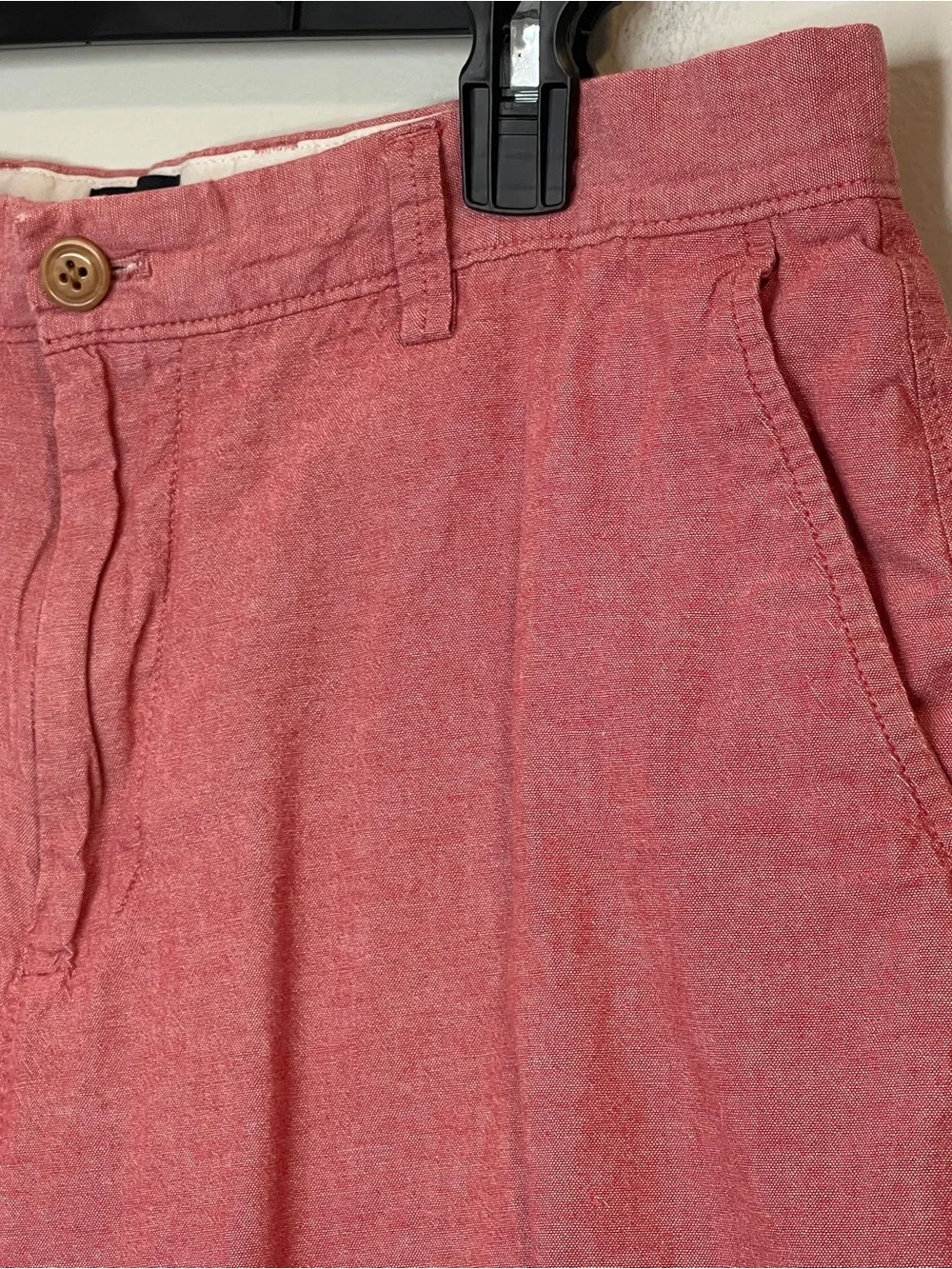 J. Crew Men's Red Flat Front Shorts